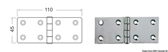 Петли 2,5 мм 45x110 мм (Блистер 2 шт.) Петли 2,5 мм 45x110 мм (Блистер 2 шт.)