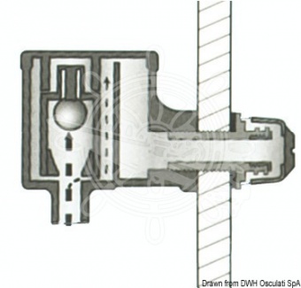 Osculati 20.168.21 - Вентиляционная головка топливного бака P-TRAP выносного крепления из нержавеющей стали (1 компл. по 1 шт.)