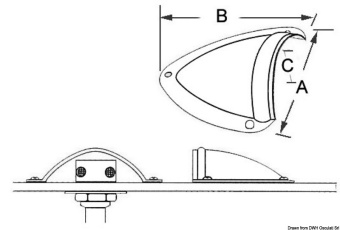 Osculati 17.213.60 - Защитные обтекатели для шпигатов, вентиляционных головок топливного и водяного баков small 
