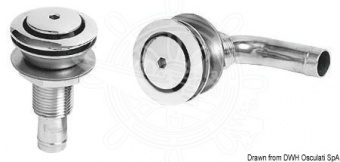 Osculati 20.272.01 - Вентиляционные головки топливного бака из литой нержавеющей стали AISI 316 зеркальной полировки 45 мм 