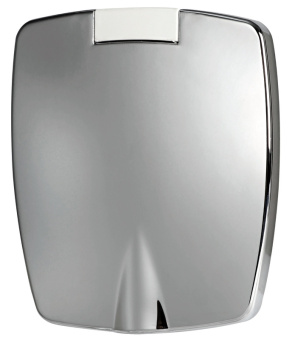 Osculati 15.143.07 - Палубный душ New Edge с кнопочной лейкой MIZAR стальным шлангом 4 м и стальной крышкой