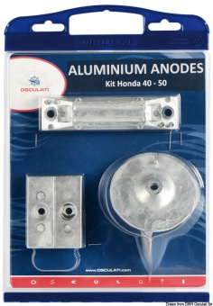 Osculati 43.291.66 - Набор алюминиевых анодов для Honda outboards 40/50 HP 