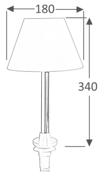 Выдвижная лампа для освещения столов кокпитов 12В