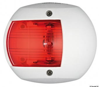 Osculati 11.440.11 - Sphera Design Classic 20 бортовой огонь  LED красный 112,5° 12 В 0,8 Вт 90 x 79 x 50 мм в белом корпусе для судов до 20 м