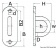 Osculati 39.005.00 - Обушки на плоском основании из нержавеющей стали 32x100 мм (10 шт.)