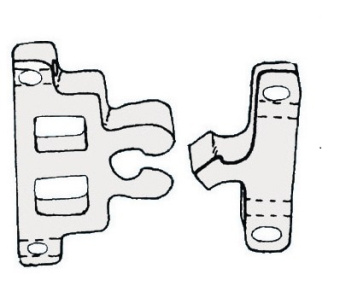 Защелка  (Блистер 2 шт.)
