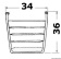 Osculati 48.420.09 - Мини-платформа с лестницей 36x34 см 