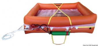 Osculati 22.704.08 - Спасательный плот в мягкой сумке Zattera Coastlight на 8 человек 64x30x33 см Osculati