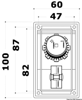 Osculati 14.861.12 - Дополнительный модуль USB-A + USB-C 60 x 100 мм