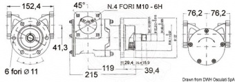 Osculati 16.150.00 - Помпа NAUCO модель ST487 с герметичными подшипниками 2RS 3/8" (1 компл. по 1 шт.)