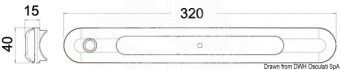 Osculati 13.192.20 - Водонепроницаемый светодиодный светильник накладного монтажа 310x40x15 мм 