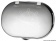 Osculati 15.240.21 - Душевая ниша Oval со смесителем и кнопочным душем Desy, белая крышка, шланг армированный ПВХ 4 м