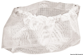 Вещевой карман из белой парусиновой ткани