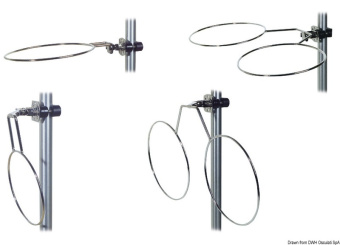 Osculati 33.112.40 - Складной одинарный кронштейн из нержавеющей стали 150 мм для кранцев 140 x 150 мм