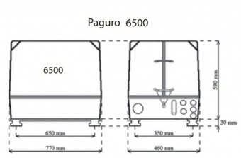 Генератор Paguro 6500 6,0 кВт 1500 об/мин