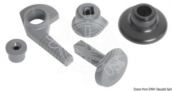 Osculati 19.910.02 - Сменные части для люков серии Ocean производства LEWMAR Комплект ручек  (правая и левая) 