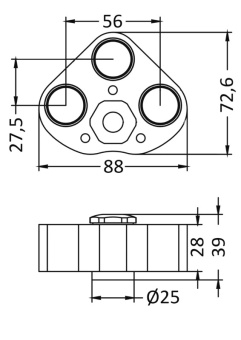 Osculati 13.639.05 - Подводный светодиодный светильник для кормовых площадок, транцев и корпусов 12/24 В RGBW