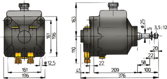 Vetus MTP191B Pump unit type MTP191 (incl. tubing connectors Ø 18 mm)