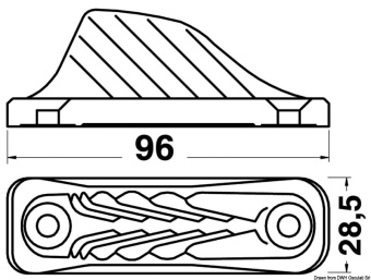 Osculati 56.201.10 - Кулачковый эксцентриковый стопор CLAMCLEATS CL 201 (2 шт)