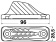 Osculati 56.201.10 - Кулачковый эксцентриковый стопор CLAMCLEATS CL 201 (2 шт)
