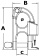 Osculati 09.525.00 - Карабин из нержавеющей стали для водных лыж (сертифицирован по норме D.M. 4/2/60 59.5 мм 