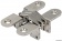 Osculati 38.527.04 - Потайные петли из стали для дверей и люков, 53 мм, 2 шт 