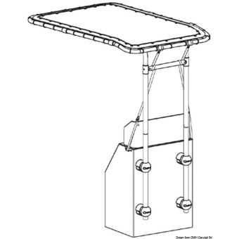 Osculati 48.195.21 - Тент Seagull Top из алюминия 150 х 120 см