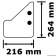 Osculati 52.212.02 - Стабилизатор гидроборта до 200 л.с. 