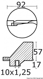 Osculati 43.253.00 - Триммер для четырехтактных моторов 115 л.с 