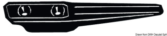 Утка из черного полиамида со стопором 155 мм