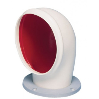 Vetus LIBECS Cowl ventilator type Libec S, silicone with red interior, Ø 75 mm (incl. fixed synthetic ring)