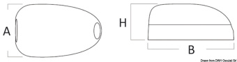 Osculati 14.171.42 - Сальники горизонтального типа SCANSTRUT DS-H6 90°