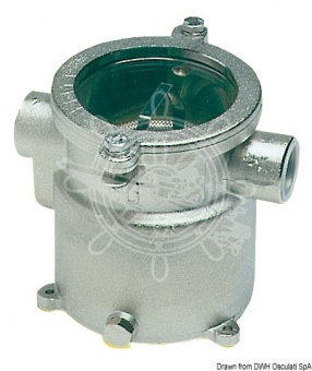 Osculati 17.654.08 - Специальный фильтр для систем водяного охлаждения из никелированной бронзы 3" 