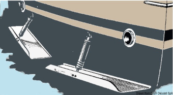 Osculati 51.134.02 - Двойные клапаны из нержавеющей стали 40x23 см