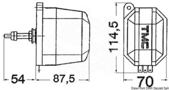 Osculati 19.151.53 - Водозащищенный стеклоочиститель обтекаемой формы300/350 мм  