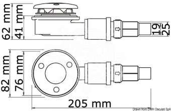 Osculati 17.713.60 - Сток для душа Whale Gulley IC 19/25 мм 4 м