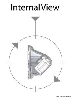 Osculati 13.198.02 - Накладной 24 LED светильник Labcraft Astro LL2CW500/2 24В 6Вт 640Лм