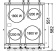 Osculati 50.390.04 - Электроплита четырёхконфорочная с духовкой из зеркально полированной нержавеющей стали TECHIMPEX Horizon 530 x 582 x 475 мм 