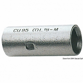 Osculati 14.036.06 - Силовая соединительная муфта из луженой меди 4/6 мм² 25.5 мм
