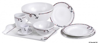 Osculati 48.444.01 - Набор мелких тарелок Ancor Line 25 см 6 штук 