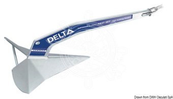 Osculati 01.108.40 - Якорь LEWMAR Delta® из оцинкованной стали 40 кг
