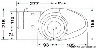 Osculati 02.560.08 - Lewmar V4 лебедка, низкая 8 мм цепь 24 В