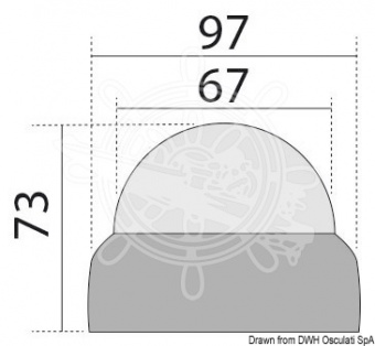 Osculati 25.172.01 - Компас Finder 2" 5/8 (67) накладной черный-черный