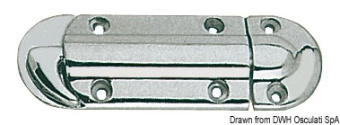 Osculati 38.189.01 - Пружинная задвижка из хромированной латуни 120x40x12 мм