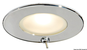 Osculati 13.447.23 - Встраиваемый светодиодный потолочный светильник Atria II с зеркальной полировкой IP40
