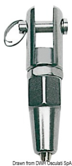 Osculati 05.660.12 - Наконечники тросовые из нержавеющей стали AISI 316 с проушиной 12 мм 
