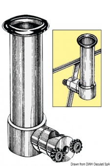 Osculati 41.167.30 - Подставки под удилище для крепления на религ или поручни из нержавеющей стали. для труб 35/40 мм 