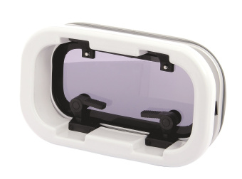 Vetus PA4116 Porthole low profile anodized aluminium, type PA4116, category A3, incl. mosquito screen and trim ring