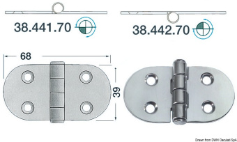 Петля 68x39 мм (Блистер 2 шт.) Петля 68x39 мм (Блистер 2 шт.)