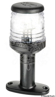 Osculati 11.132.88 - Круговой огонь с основанием Classic 360° 12/24В 1,7Вт 60x148мм из чёрного поликарбоната